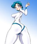  artist_request ass bishoujo_senshi_sailor_moon blush highres marubayashi_shumaru mizuno_ami sailor_mercury sailor_mercy skin_tight skin_tight_suit solar_system_development_organization suit uchuu_senkan_yamato vyz03110 