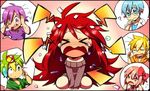  chibi crying cuddles flaky giggles happy_tree_friends htf nutty personification red_hair sniffles tears 