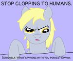  arrkhal blonde_hair derpy_hooves_(mlp) english_text equine female feral friendship_is_magic hair horse mammal my_little_pony pegasus pony solo text wings 