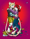  clothing couple ears mammal pants paws rat rodent shirt shoes tail teeth transformation 