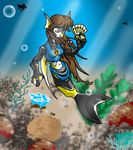  catmonkshiro ears fan female fish marine sea tail transformation underwater water 