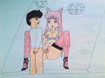  black_lady chibi_usa endymion mamoru_chiba sailor_moon spielofreak 