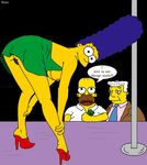  homer_simpson kent_brockman marge_simpson sino the_simpsons 