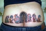  bashful dopey grumpy happy sleepy sneezy snow_white_and_the_seven_dwarfs tattoo 