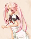  dress highres konasu long_hair ookami-san pink_eyes pink_hair sailor_dress solo twintails usami_mimi 