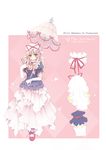  alice_in_wonderland alternate_costume blonde_hair blue_hallelujah character_name character_sheet choker elbow_gloves fan gloves parasol purple_eyes touhou umbrella white_gloves yakumo_yukari 