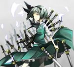  field_of_blades highres katana konpaku_youmu kuroharu_(yuto) planted_sword planted_weapon solo sword touhou unlimited_blade_works weapon 