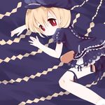  bad_id bad_pixiv_id blonde_hair child dress hat highres mizushirazu original red_eyes ribbon short_hair solo 