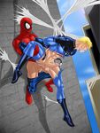  fantastic_four human_torch johnny_storm marvel peter_parker spider-man 
