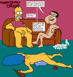  crossover family_guy glenn_quagmire homer_simpson marge_simpson master_porn_faker the_simpsons 