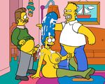  homer_simpson marge_simpson ned_flanders tagme the_simpsons 