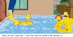  edna_krabappel homer_simpson marge_simpson ned_flanders nedna the_simpsons 