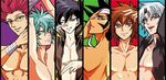  amon_garam chazz_princeton edo_phoenix jaden_yuki jim_&quot;crocodile&quot;_cook johan_anderson jun_manjoume yu-gi-oh! yu-gi-oh!_gx 