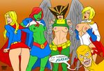  dc flash hawkgirl miss_martian power_girl supergirl zoom 