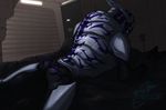  alien bdsm big_butt bioware bound butt chillchell chubby male mallick mass_effect pinup pose solo teasing trapped turian 