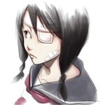  artist_request bandage_over_one_eye bandages eyepatch kobushi_abiru lowres sayonara_zetsubou_sensei solo 