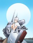  dress glasses kriegsmarine long_hair mecha_musume military nano original ship solo tirpitz watercraft white_hair world_war_ii 