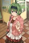  :3 casual green_hair hairband short_hair solo tamaru_tokihiko to_heart_2 yoshioka_chie 