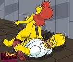  drawn-hentai homer_simpson mindy_simmons tagme the_simpsons 