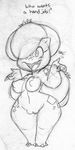  anthro anthrofied breasts bulbasaur female nintendo nipples pok&#233;mon pokemon praiz pussy sketch video_games wide_hips 