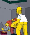  drawn-hentai homer_simpson mindy_simmons tagme the_simpsons 