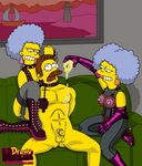  drawn-hentai ned_flanders patty_bouvier selma_bouvier the_simpsons 