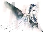  bangs dress flower from_side hairband kei_(keigarou) lace lace-trimmed_dress long_hair ribbon rose rozen_maiden solo suigintou upper_body very_long_hair wallpaper white_hair white_skin wings 