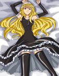  blonde_hair hime_(kaibutsu_oujo) kaibutsu_oujo lilianne onyx_(artist) thigh-highs thighhighs 