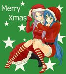  bad_id bad_pixiv_id christmas hiiragi_kagami izumi_konata kochoko lucky_star mole mole_under_eye multiple_girls santa_costume 