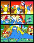  angel2012 brainy_smurf comic greedy_smurf handy_smurf hefty_smurf jokey_smurf papa_smurf smurfette the_smurfs vanity_smurf 