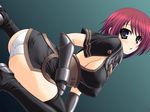  abu armor ass blue_eyes breasts elbow_gloves erect_nipples gloves legs nel_zelpher panties red_hair sideboob square_enix star_ocean star_ocean_till_the_end_of_time thighhighs underwear 