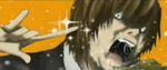  :o death_note macross_frontier open_mouth parody spit yagami_light 