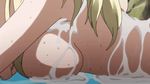  animated animated_gif blonde_hair boku_wa_tomodachi_ga_sukunai breasts feet foot kashiwazaki_sena oil original_clip sexually_suggestive 