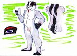  badger male mammal model_sheet mustelid nextstep nextstep_(artist) nextstep_(character) penis ref_sheet solo 