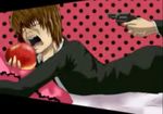  :o apple death_note gun open_mouth parody vocaloid yagami_light 