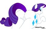  absurd_res booty butt cutie_mark dtspark equine eyeshadow faps female feral friendship_is_magic hi_res hole horn horse lawl makeup mammal my_little_pony pussy rarity_(mlp) silly solo spike to unicorn unknown_artist 