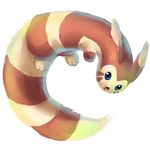  blue_eyes evilqueenie face_markings facial_markings ferret furret long_ears long_tail looking_at_viewer mammal markings mustelid nintendo open_mouth ouroboros plain_background pok&#233;mon pok&eacute;mon smile solo tail transparent_background video_games 