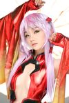  armpits bare_shoulders breasts center_opening cleavage cosplay flat_chest guilty_crown k_miyuko photo pink_hair small_breasts solo upper_body yuzuriha_inori 
