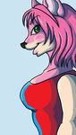  anthro breasts chris_chan clothed clothing female green_eyes happy hedgehog mammal rosechu sega smile solo sonic_(series) standing video_games 