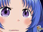  blue_hair gununu parody purple_eyes sleigh_presty solo super_robot_wars super_robot_wars_original_generation 