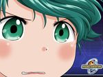  aya_kobayashi green_eyes green_hair gununu solo super_robot_wars super_robot_wars_original_generation 