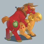  anus apple applejack_(mlp) balls big_macintosh_(mlp) blonde_hair blush brother_and_sister butt cum cum_inside cutie_mark doggystyle equine female feral feral_on_feral friendship_is_magic from_behind fruit green_eyes hair hat hooves horse incest kevinsano long_hair male mammal mouth_hold my_little_pony orange_hair orgasm penetration pony rape_face sex sibling siblings source_request straight tongue tongue_out yoke 