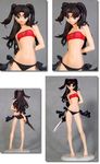  bikini black_hair fate/stay_night fate_(series) female figure green_eyes knife long_hair solo strapless strapless_bikini strapless_swimsuit straspless_bikini swimsuit tohsaka_rin tubetop twintails weapon 