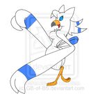  annoying_watermark anthro avian beak blue blue_eyes blue_markings breasts female gb_of_bs markings nintendo nipples pok&#233;mon pok&#233;morph pok&eacute;mon seagull solo tail thighs video_games watermark white white_body wings wingull 