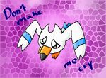  avian beak black_eyes blue blue_markings cute markings nintendo pok&#233;mon pok&eacute;mon purple_background sad seagull solo tail ultamew video_games white white_feathers wingull 