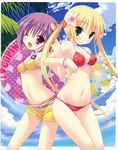  bikini bikini_top cleavage kannagi_rei macaron misa_brigitta_cristelis swimsuits twinkle_crusaders 