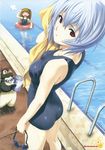  ayanami_rei koutaro neon_genesis_evangelion nijiiro_zakura pen_pen penguin school_swimsuit souryuu_asuka_langley swimsuits wet 