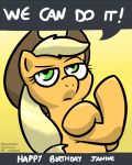 applejack_(mlp) blonde_hair cowboy_hat earth_pony english_text equine eyelashes female feral friendship_is_magic green_eyes hair hat hooves horse mammal my_little_pony pokehidden pony ponytail pose signature solo text 