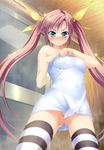  crease fixme fizz koisuru_koto_to_mitsuketari maki_yahiro thighhighs towel wet 