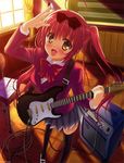  amakusa_tobari guitar k-books seifuku thighhighs 